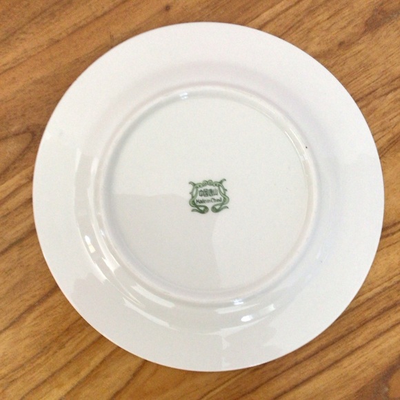 Vintage Blue Floral China Salad Plates - Set of 4 - Picture 11 of 11